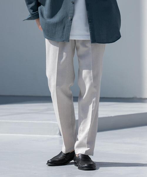 URBAN RESEARCH ROSSO MEN(アーバンリサーチロッソメン)の「『WEB限定』サマーツイードイージースラックス(その他パンツ・メンズ・ブラック/ベージュ・LARGE/MEDIUM)」の2枚目の写真