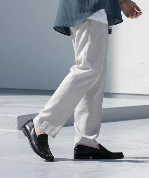 URBAN RESEARCH ROSSO MEN(アーバンリサーチロッソメン)の「『WEB限定』サマーツイードイージースラックス(その他パンツ・メンズ・ブラック/ベージュ・LARGE/MEDIUM)」の4枚目の写真