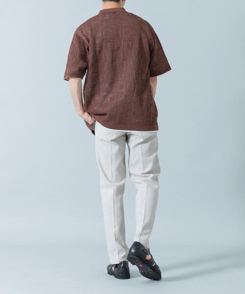 URBAN RESEARCH ROSSO MEN(アーバンリサーチロッソメン)の「『WEB限定』サマーツイードイージースラックス(その他パンツ・メンズ・ブラック/ベージュ・LARGE/MEDIUM)」の7枚目の写真