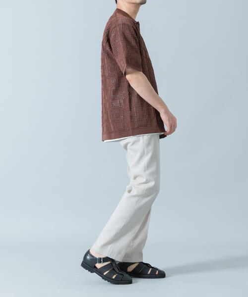 URBAN RESEARCH ROSSO MEN(アーバンリサーチロッソメン)の「『WEB限定』サマーツイードイージースラックス(その他パンツ・メンズ・ブラック/ベージュ・LARGE/MEDIUM)」の8枚目の写真