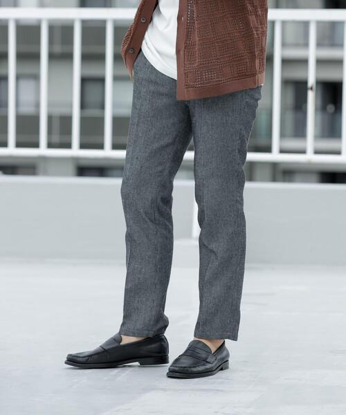 URBAN RESEARCH ROSSO MEN(アーバンリサーチロッソメン)の「『WEB限定』サマーツイードイージースラックス(その他パンツ・メンズ・ブラック/ベージュ・LARGE/MEDIUM)」の17枚目の写真