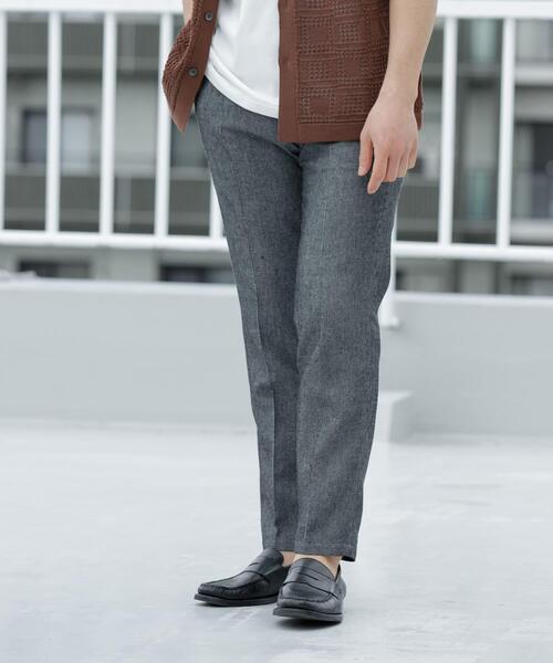 URBAN RESEARCH ROSSO MEN(アーバンリサーチロッソメン)の「『WEB限定』サマーツイードイージースラックス(その他パンツ・メンズ・ブラック/ベージュ・LARGE/MEDIUM)」の18枚目の写真