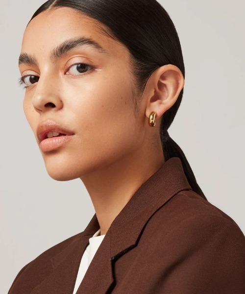 JENNYBIRD(ジェニーバード)の「【JENNY BIRD/ジェニーバード】フープピアス TOME HOOPS - SMALL(ピアス(両耳用)・レディース・ゴールド/シルバー・FREE)」の6枚目の写真