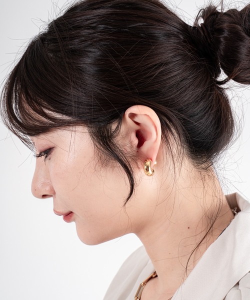 JENNYBIRD(ジェニーバード)の「【JENNY BIRD/ジェニーバード】フープピアス TOME HOOPS - SMALL(ピアス(両耳用)・レディース・ゴールド/シルバー・FREE)」の20枚目の写真