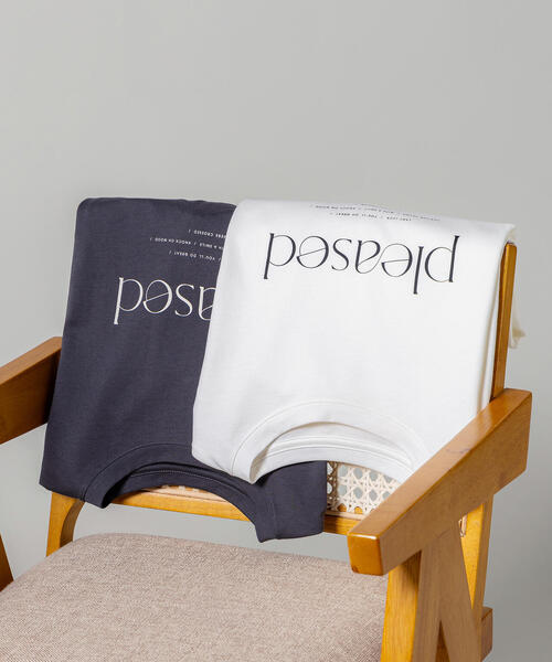 N.（N. Natural Beauty Basic）（エヌエヌナチュラルビューティーベーシック）の「オーバーサイズロゴＴ（Tシャツ/カットソー・レディース・チャコールグレー/オフホワイト・MEDIUM）」の22枚目の写真