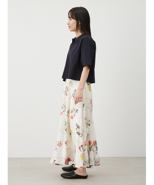 chopovalowena スカート　ニット 華やかさと品を纏う アート柄ニットスカート – ONE PEACE ONLINE