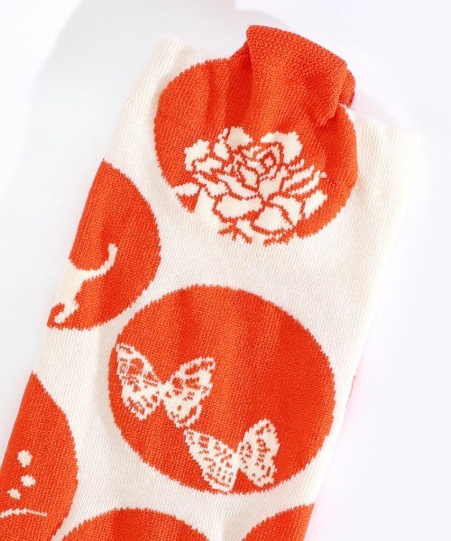 ScoLar（スカラー）の「88L18809：突起付きドット柄ソックス（ソックス/靴下・レディース・ベージュ/ブルー・FREE）」の8枚目の写真