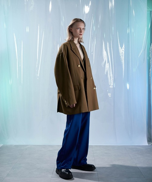 ENDER PRODUCTS（エンダープロダクツ）の「TRカルゼ ビッグシルエットピークドラペル金ボタンダブルテーラードジャケット【ENDER PRODUCTS/エンダープロダクツ】（テーラードジャケット・メンズ・キャメル・L）」の13枚目の写真