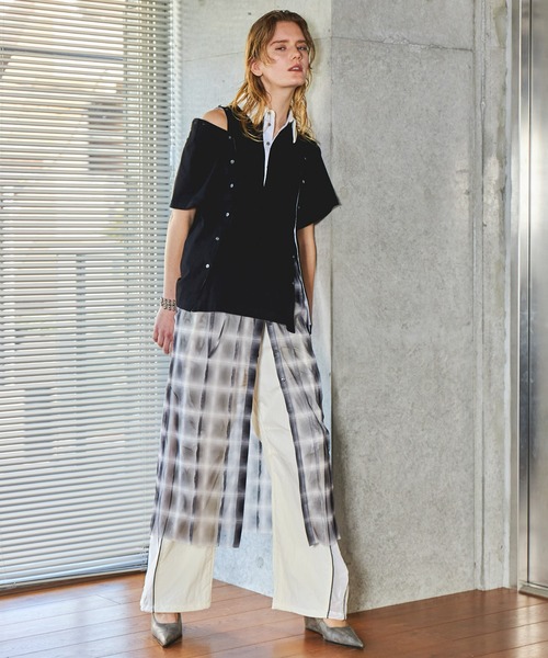 [美品] カラーブロッキングスポーティコート/メゾンスペシャル/サイズフリー MAISON SPECIAL（メゾンスペシャル）の「Color Blocking Sporty
