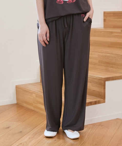 新品⭐️ジェラートピケ接触冷感COOLレーヨンデザートロゴT&ロングパンツセット セール】【接触冷感】COOLレーヨンデザートロゴロングパンツ