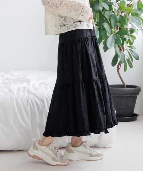 スカート flowerフリルティアードスカート セールフリルティアードスカート（スカート）｜flower（フラワー）の