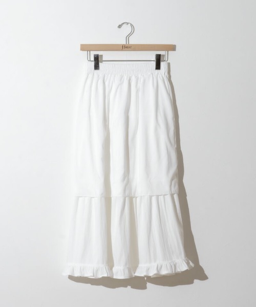 flower（フラワー）の「フリルティアードスカート（スカート・レディース・ブラック/ホワイト・FREE）」の22枚目の写真