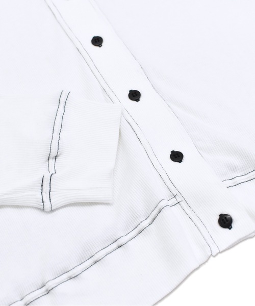 sneeuw（スニュウ）の「ハイネック2wayカーディガン（カーディガン/ボレロ・レディース・ブラック/ホワイト・ONESIZE）」の11枚目の写真