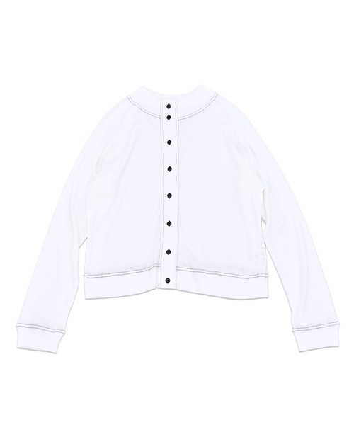 sneeuw（スニュウ）の「ハイネック2wayカーディガン（カーディガン/ボレロ・レディース・ブラック/ホワイト・ONESIZE）」の6枚目の写真