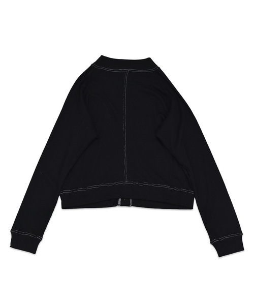 sneeuw（スニュウ）の「ハイネック2wayカーディガン（カーディガン/ボレロ・レディース・ブラック/ホワイト・ONESIZE）」の9枚目の写真