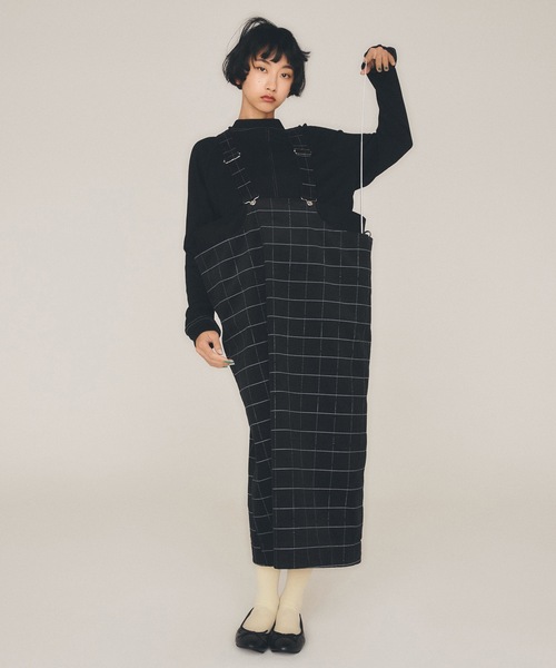 sneeuw（スニュウ）の「ハイネック2wayカーディガン（カーディガン/ボレロ・レディース・ブラック/ホワイト・ONESIZE）」の3枚目の写真