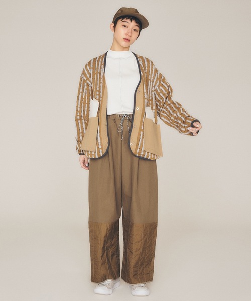 sneeuw（スニュウ）の「ハイネック2wayカーディガン（カーディガン/ボレロ・レディース・ブラック/ホワイト・ONESIZE）」の5枚目の写真