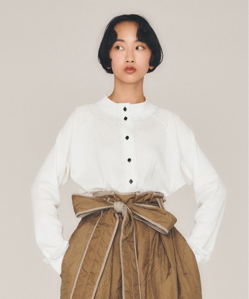 sneeuw（スニュウ）の「ハイネック2wayカーディガン（カーディガン/ボレロ・レディース・ブラック/ホワイト・ONESIZE）」の17枚目の写真