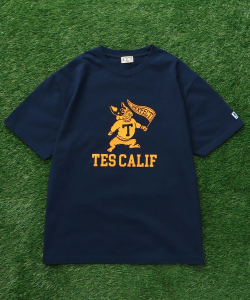 The Endless Summer(エンドレスサマー)の「TES COLLEGE FLOCKY T-SHIRT / Tシャツ(Tシャツ/カットソー・メンズ・アイボリー/ホワイト/ブラック/ネイビー/グレー/レッド・SMALL/MEDIUM/LARGE/X-LARGE/XX-LARGE)」の16枚目の写真