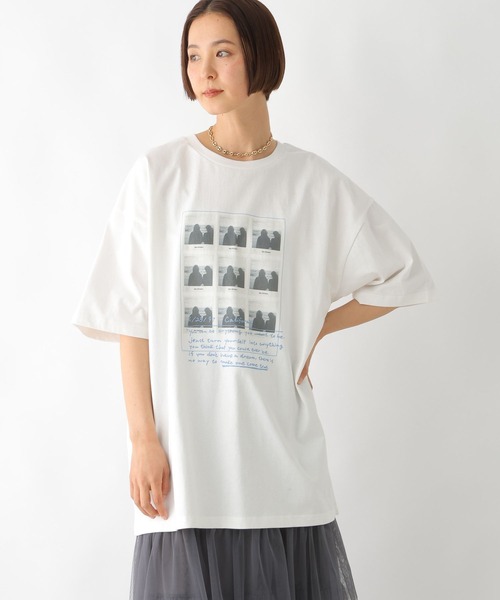 新品LEPSIM【レプスタ企画】ロゴTシャツ LEPSIM tシャツ サイド布帛ロゴT 452517 レディース : ZOZOTOWN