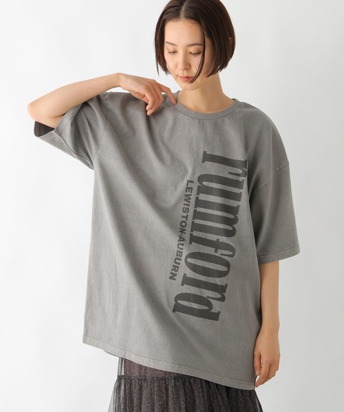 LEPSIM（レプシィム）の「ピグメントロゴBIGT　327497（Tシャツ/カットソー・レディース・パープル/グレー/ホワイト・FREE）」の10枚目の写真
