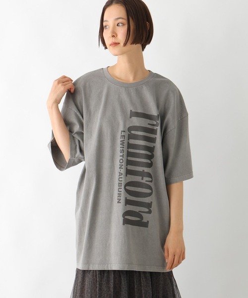 LEPSIM（レプシィム）の「ピグメントロゴBIGT　327497（Tシャツ/カットソー・レディース・パープル/グレー/ホワイト・FREE）」の11枚目の写真