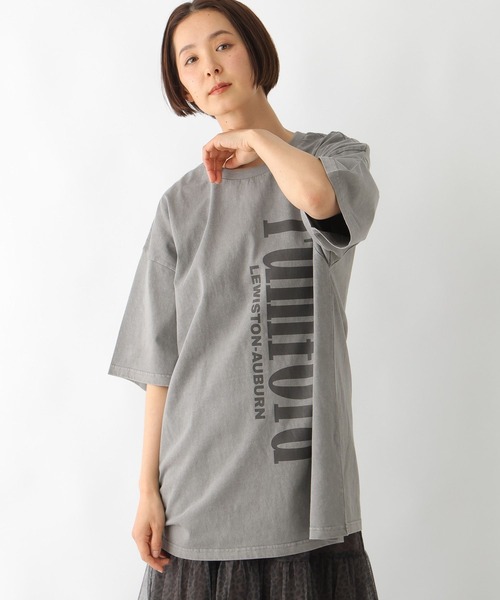 LEPSIM（レプシィム）の「ピグメントロゴBIGT　327497（Tシャツ/カットソー・レディース・パープル/グレー/ホワイト・FREE）」の12枚目の写真