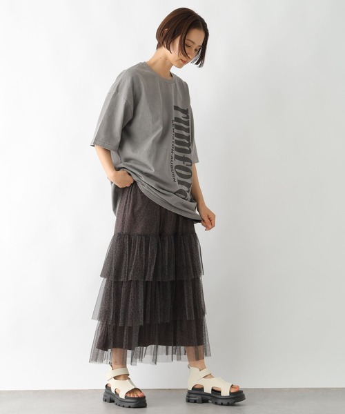 LEPSIM（レプシィム）の「ピグメントロゴBIGT　327497（Tシャツ/カットソー・レディース・パープル/グレー/ホワイト・FREE）」の15枚目の写真