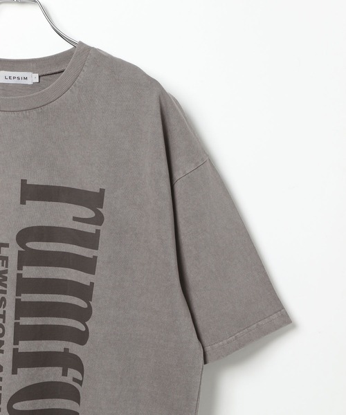 LEPSIM（レプシィム）の「ピグメントロゴBIGT　327497（Tシャツ/カットソー・レディース・パープル/グレー/ホワイト・FREE）」の19枚目の写真