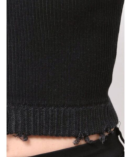 EMODA（エモダ）の「プレーティングクラッシュリブニットタンクトップ（タンクトップ・レディース・ブラウン/ライム/グレー/ブラック・FREE）」の9枚目の写真