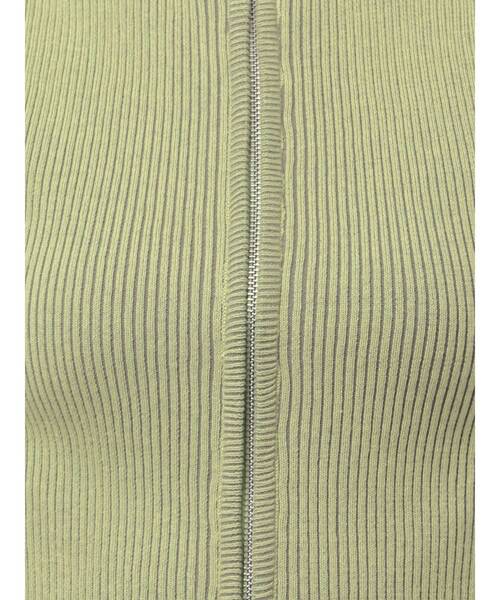 EMODA（エモダ）の「プレーティングクラッシュリブニットタンクトップ（タンクトップ・レディース・ブラウン/ライム/グレー/ブラック・FREE）」の14枚目の写真