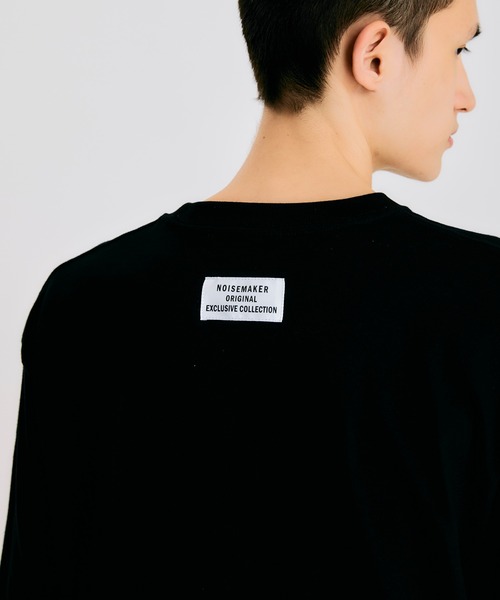 NOISE MAKER（ノイズメーカー）の「《ユニセックス》カレッジロゴオーバーサイズTEE（Tシャツ/カットソー・メンズ・ホワイト/ブラック・M/L/XL）」の7枚目の写真
