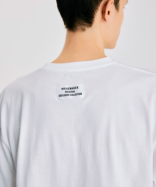 NOISE MAKER（ノイズメーカー）の「《ユニセックス》カレッジロゴオーバーサイズTEE（Tシャツ/カットソー・メンズ・ホワイト/ブラック・M/L/XL）」の12枚目の写真