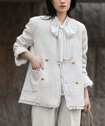 ブランド古着】ELFRANK｜エルフランク（レディース）のノーカラー