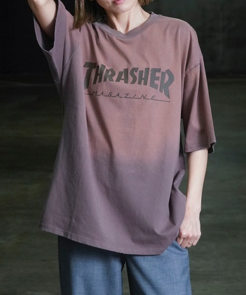 THRASHER（スラッシャー）の「S/S FADE T-SHIRTS / THRASHERスラッシャーフェード半袖T-シャツヴィンテージライクブランドロゴプリント（Tシャツ/カットソー・メンズ・ブラウン/ブラック・MEDIUM/LARGE/X-LARGE）」の21枚目の写真