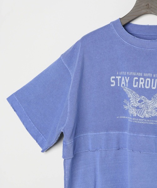 eL(エル)の「【eL】Layered Tee SS/459633(Tシャツ/カットソー・レディース・ブルー/スミクロ・FREE)」の20枚目の写真