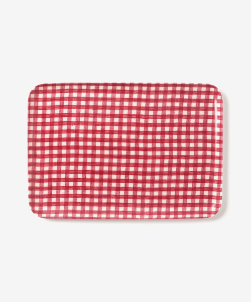 fog linen work（フォグリネンワーク）の「fog（フォグ） リネンコーティングトレイ M（キッチンツール・レディース・ブルー/レッド/チェック/ホワイト×グレー/グレー×ホワイト/ホワイト×レッド/ブラック×レッド/ホワイト×ブルー/ホワイト×ネイビー/A/B/C/E/ナチュラル/グレー系その他/グリーン系その他/イエロー系その他/ブラウン系その他/レッド系その他/ネイビー系/ネイビー系1/グリーン系その他2/ピンク系その他/ブルー系その他/ブルー系その他2/ブルー系その他3/パープル/イエロー/ピンク・ONE SIZE）」の2枚目の写真