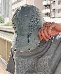 SHORT ROUND | SHORT ROUND/トライバルダメージキャップ(キャップ)