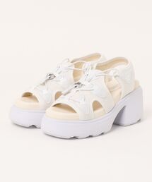 MUUM（ムーム）の「【MUUM】コードチャンキーヒールスポサン（サンダル）」