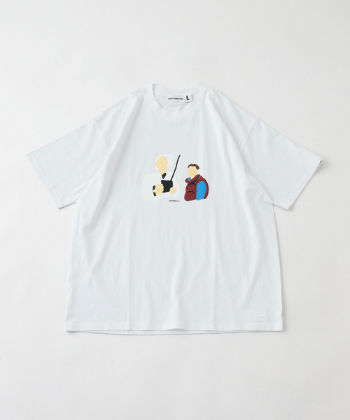 cotton pan(コットンパン)の「COTTONPANコットンパンEM/Tシャツ(Tシャツ/カットソー・メンズ・ブラック/ホワイト・LARGE/MEDIUM)」の2枚目の写真