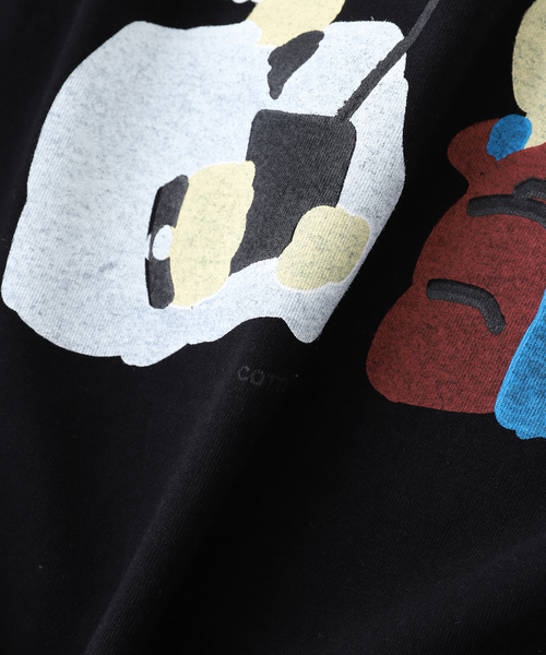 cotton pan(コットンパン)の「COTTONPANコットンパンEM/Tシャツ(Tシャツ/カットソー・メンズ・ブラック/ホワイト・LARGE/MEDIUM)」の4枚目の写真