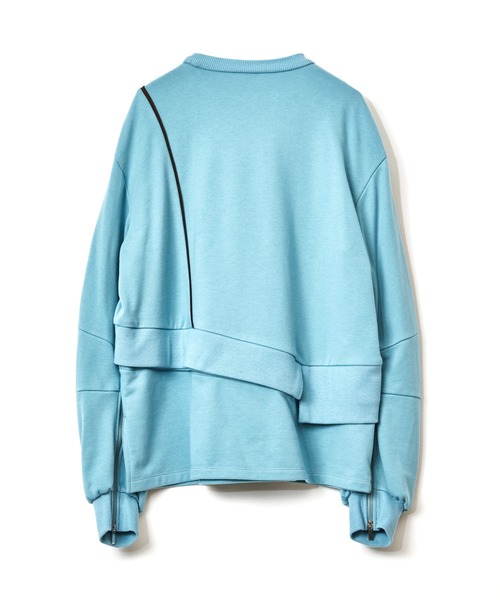 AULA AILA（アウラアイラ）の「2WAYパイピングプルオーバー（スウェット・レディース・ブラック/オフホワイト/ブルー・0）」の10枚目の写真