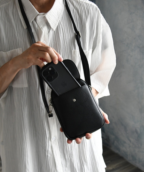 neos(ネオス)の「【neos】合成皮革 ショルダー ポシェット ミニポーチ(ショルダーバッグ・メンズ・オフホワイト/ブラック・FREE)」の7枚目の写真