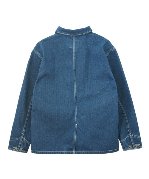 MILKFED.（ミルクフェド）の「PATCHED COVERALL JACKET（ブルゾン・レディース・オフホワイト/ブラック/ライトインディゴブルー・ONE SIZE）」の15枚目の写真