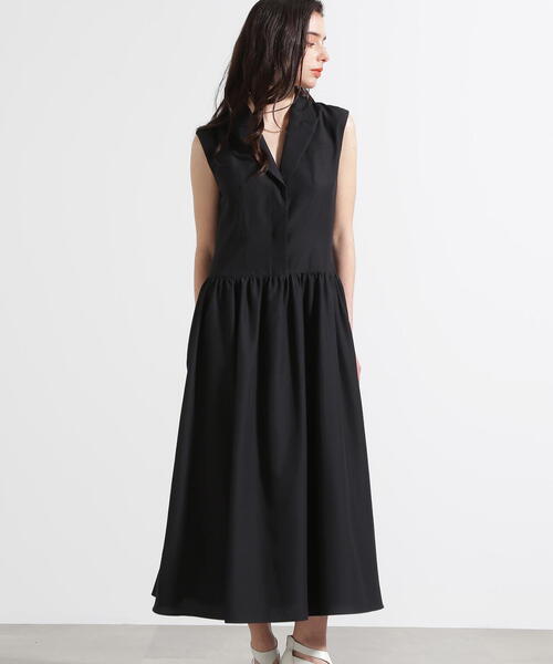 PINKY&DIANNE（ピンキーアンドダイアン）の「◆テーラードフレアワンピース（ワンピース・レディース・ブラック/ベージュ・36/38）」の2枚目の写真