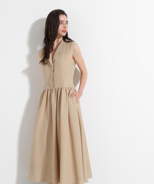 PINKY&DIANNE（ピンキーアンドダイアン）の「◆テーラードフレアワンピース（ワンピース・レディース・ブラック/ベージュ・36/38）」の5枚目の写真