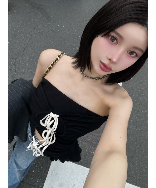 セール】カスケードフリルベアトップ（その他トップス）｜Darich