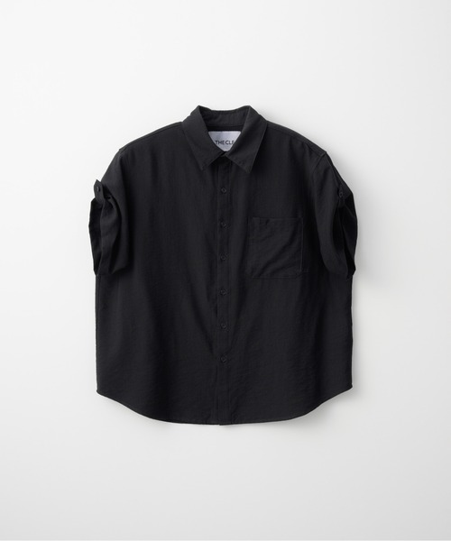THE CLE（ザクレ）の「SHEER SLUB SHIRT / シアースラブシャツ【シアー】【スラブ】 シャツ トップス メンズ（シャツ/ブラウス・メンズ・カーキ/ブラック・LARGE/MEDIUM/SMALL）」の12枚目の写真