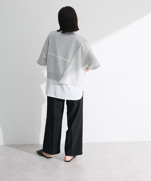 ELENCARE DUE（エレンカーレデュエ）の「・ELENCARE DUE キリカエウラケプルオーバー（Tシャツ/カットソー・レディース・アイボリー/杢グレー/チャコールグレー/ピンク・FREE）」の8枚目の写真