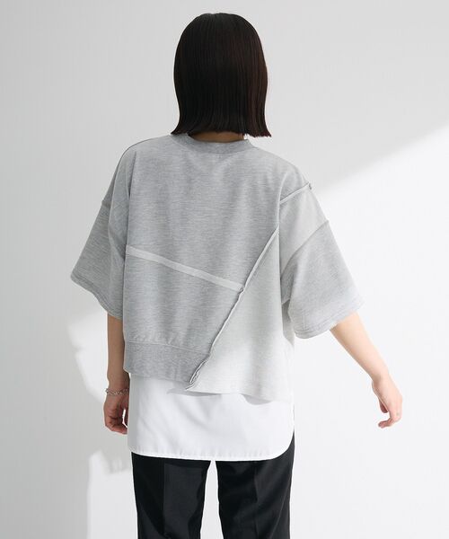 ELENCARE DUE（エレンカーレデュエ）の「・ELENCARE DUE キリカエウラケプルオーバー（Tシャツ/カットソー・レディース・アイボリー/杢グレー/チャコールグレー/ピンク・FREE）」の11枚目の写真